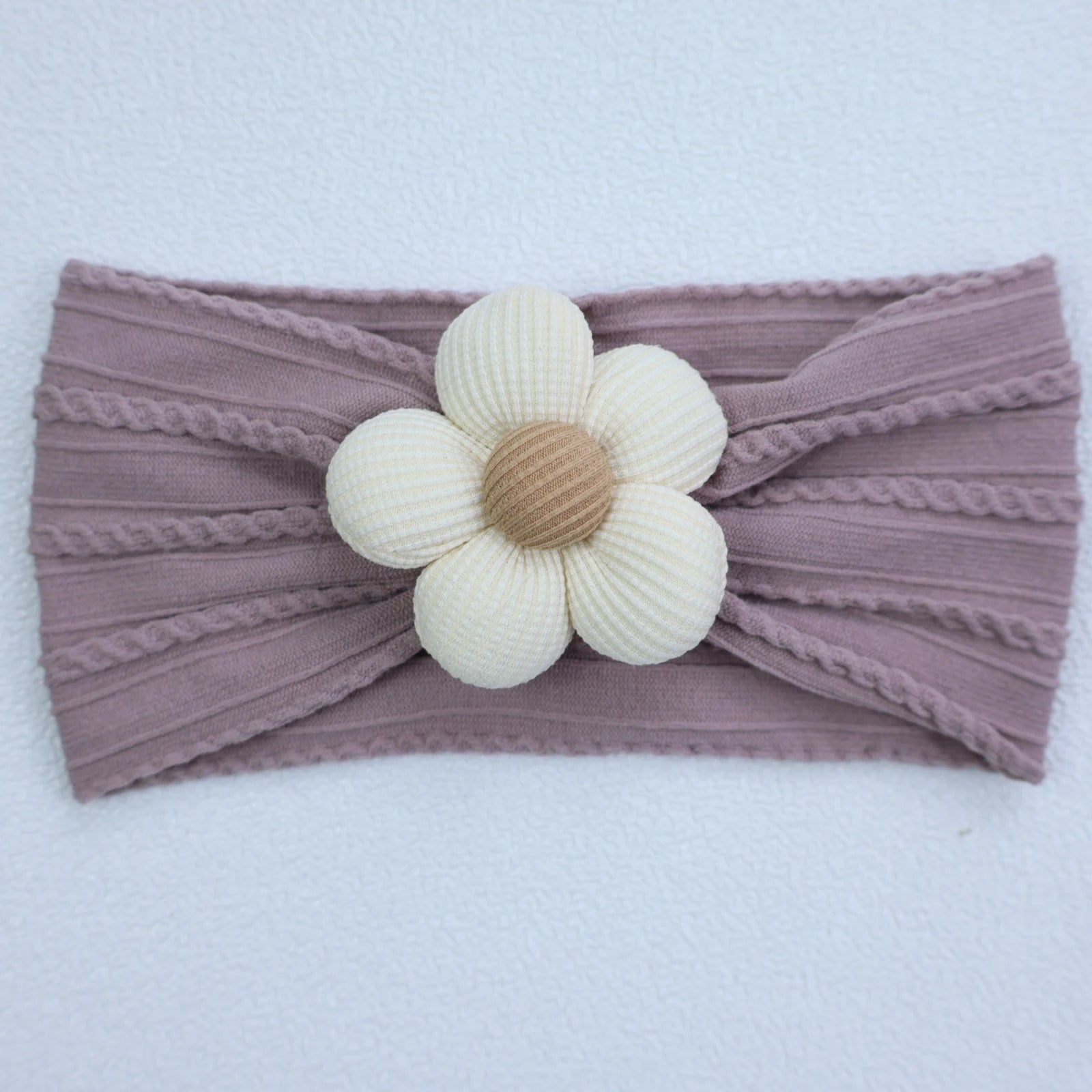 Flower Nylon Girl Hairband – Soft Elastic Baby Headband