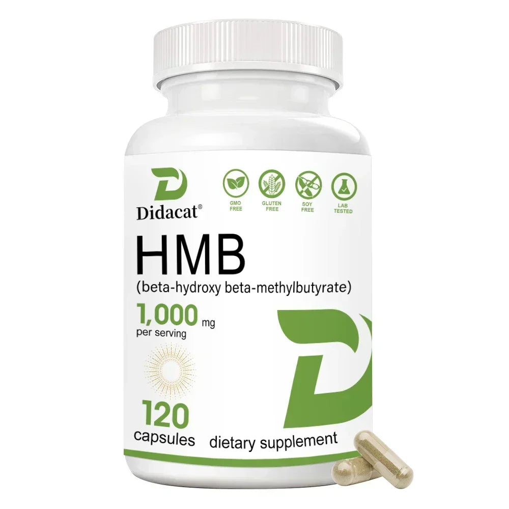 HMB 1000mg + Vitamin D3 - Muscle Growth, Lean Mass & Recovery Supplement