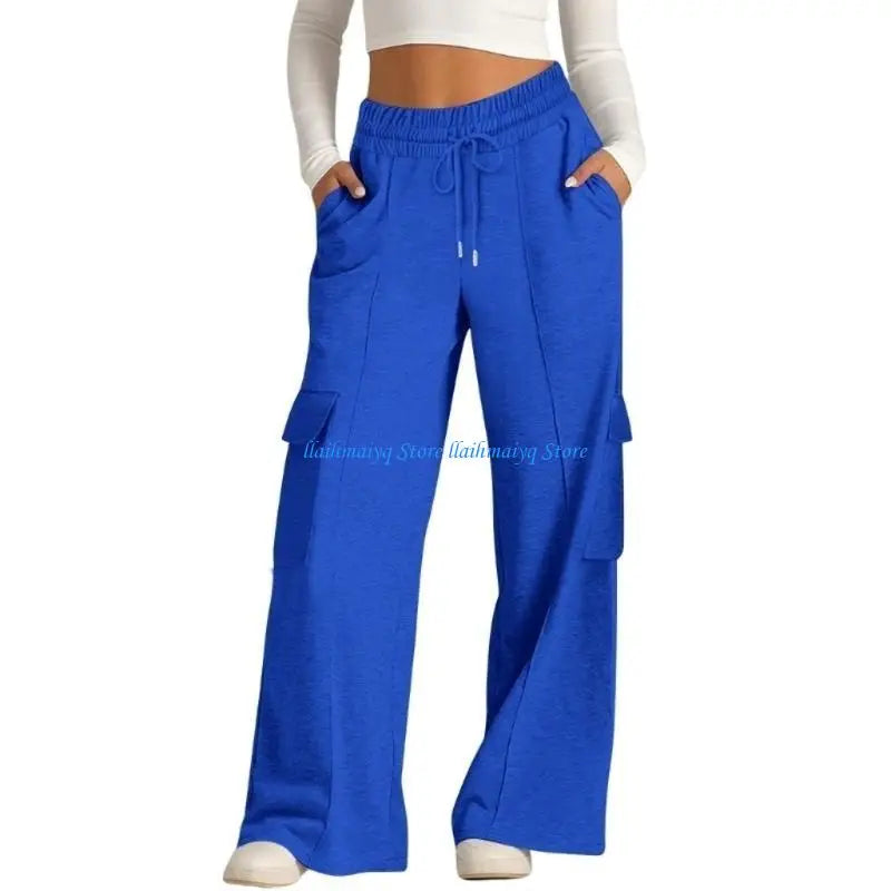 Women's High-Waist Baggy Joggers - Workout & Casual Sweatpants