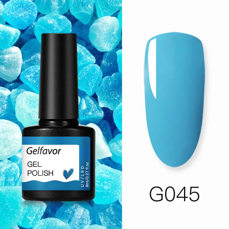 ROSALIND Gel Nail Polish 8ml - Semi-Permanent UV Gel, Solid Color, Salon Quality
