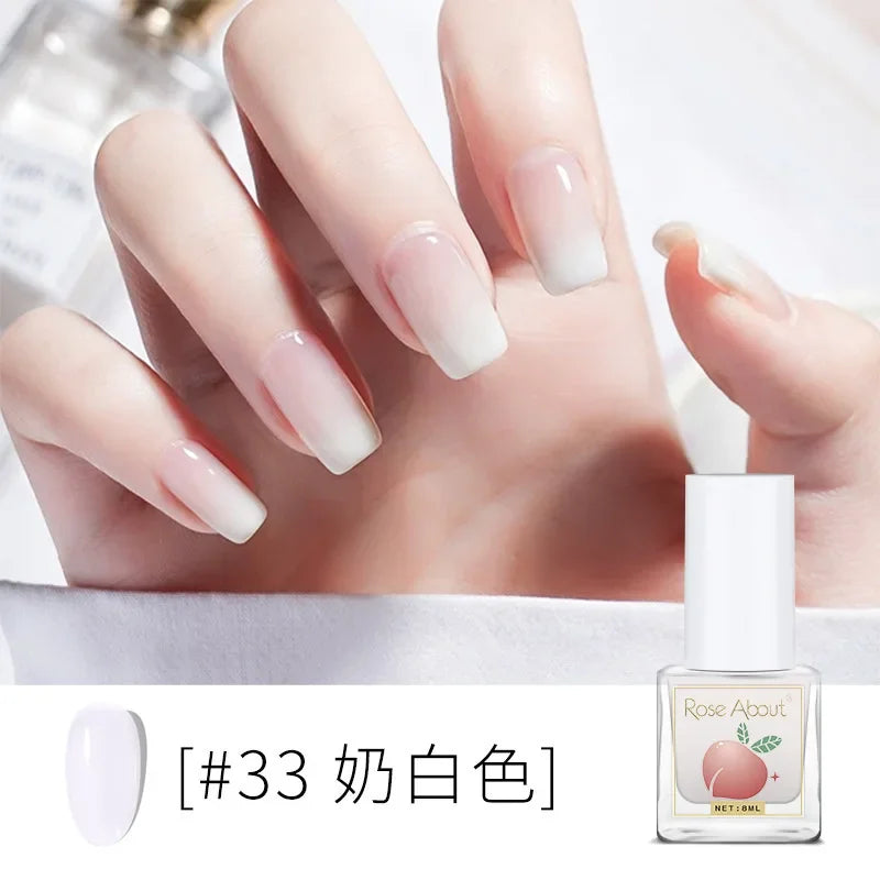 Water-Based Peelable Nail Polish - Fast Drying, Odorless, No UV Lamp Needed
