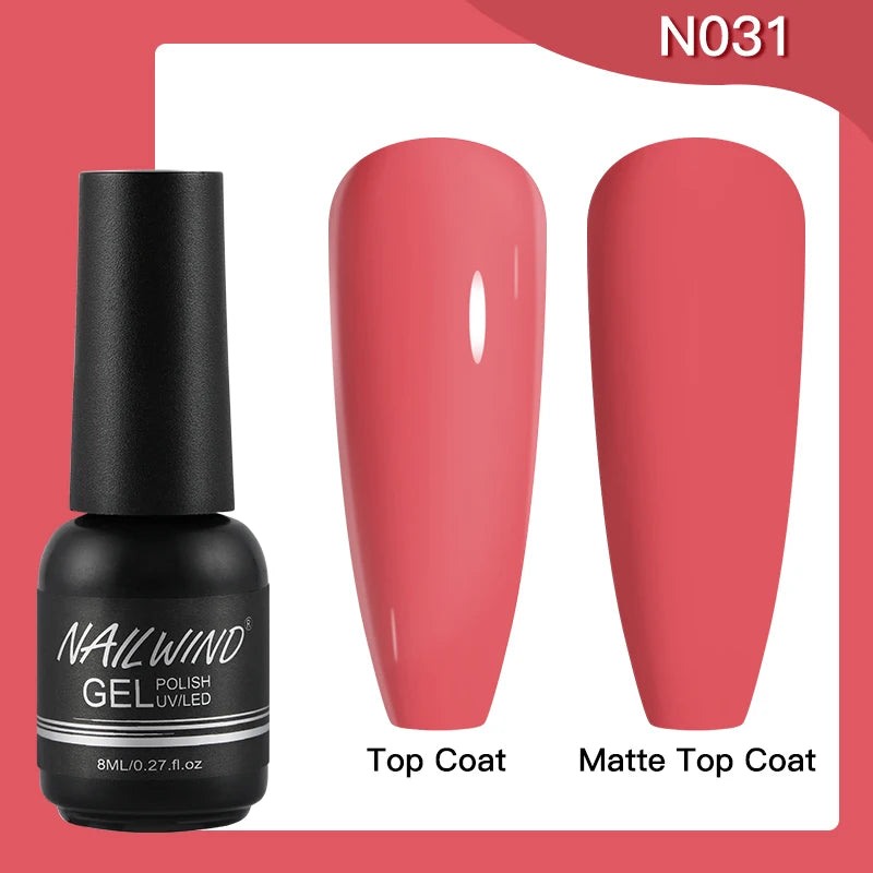 ROSALIND Gel Nail Polish 8ml - Semi-Permanent UV Gel, Solid Color, Salon Quality
