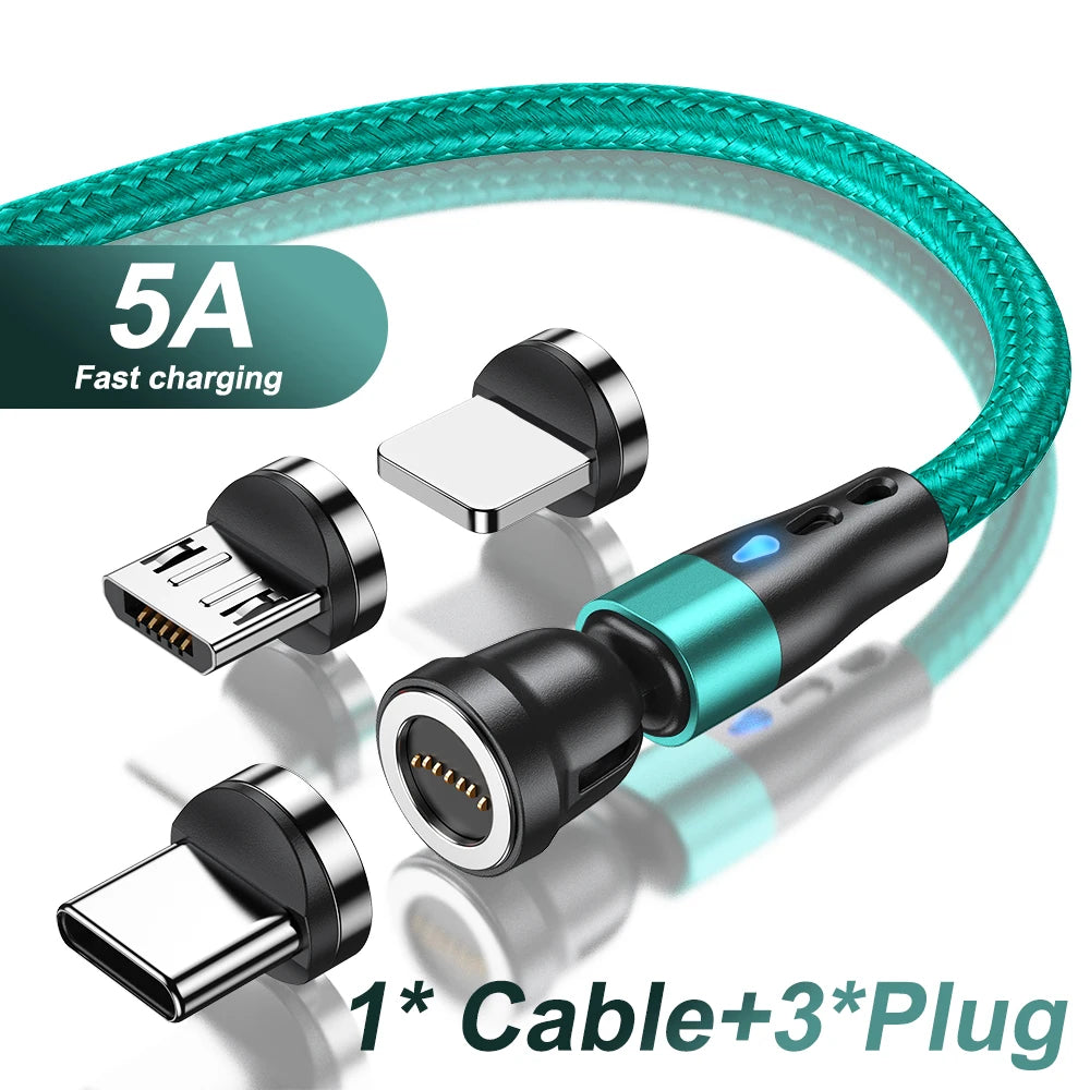 AUFU 7Pin 5A Magnetic Type-C Fast Charging Cable