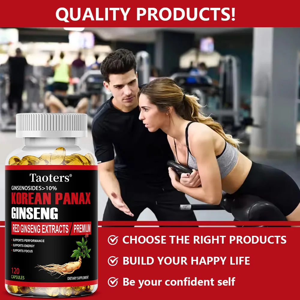 Korean Red Ginseng Supplement - Energy, Vitality & Mental Performance Boost