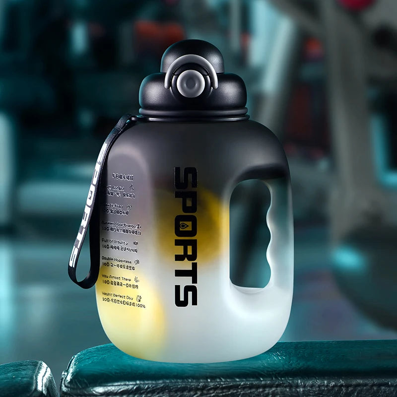 Large 2.5L Sports Water Bottle - All-Day Hydration with Straw