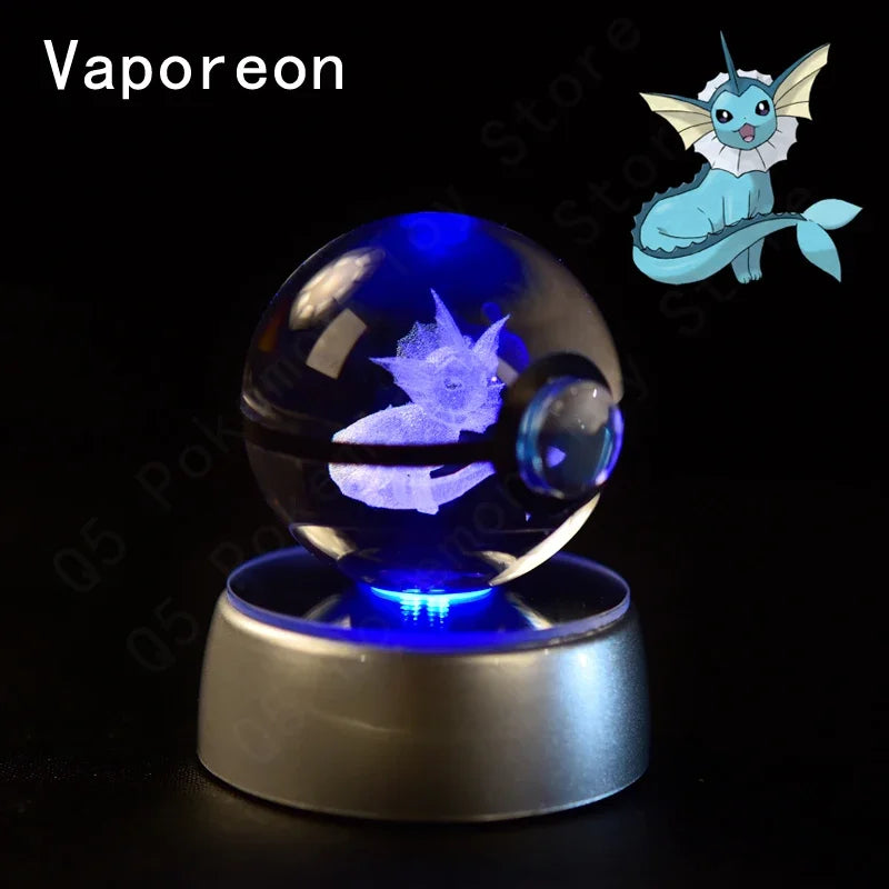Pokemon Crystal Ball LED Night Light – Anime Lamp