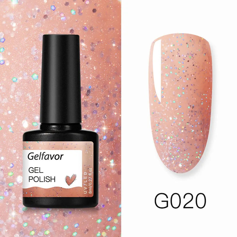 ROSALIND Gel Nail Polish 8ml - Semi-Permanent UV Gel, Solid Color, Salon Quality