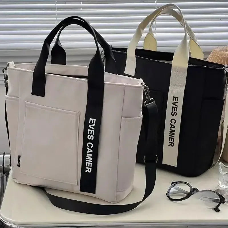 Casual Tote Bag – Large Capacity Waterproof Canvas Messenger Bag