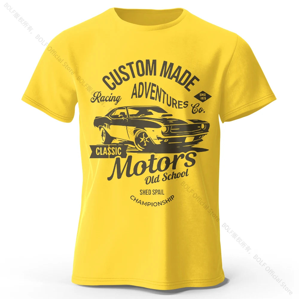Motors Graphic Cotton T-Shirt Vintage Style Tee
