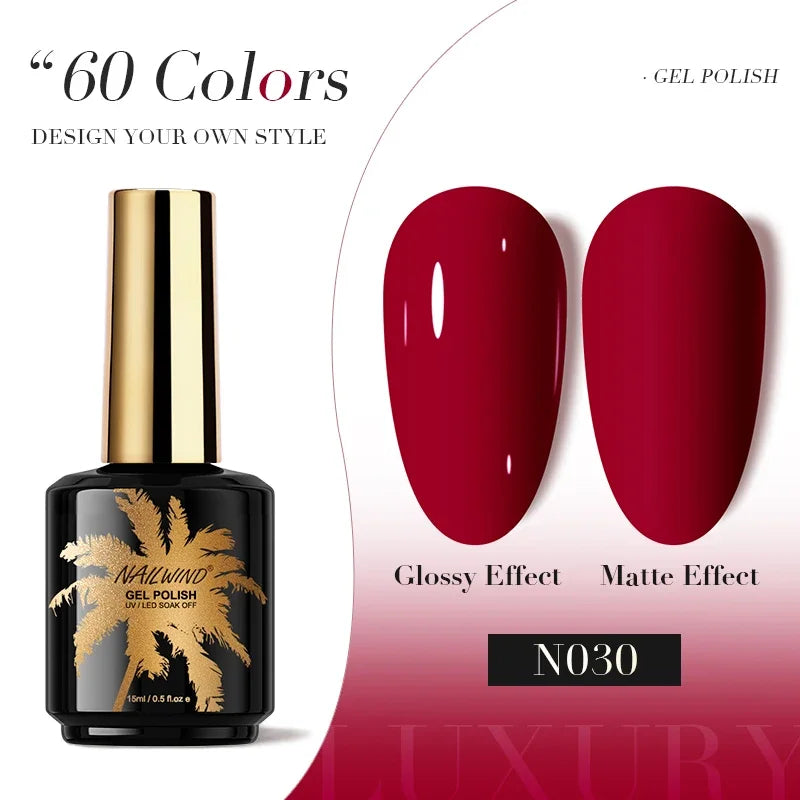 ROSALIND Gel Nail Polish 8ml - Semi-Permanent UV Gel, Solid Color, Salon Quality
