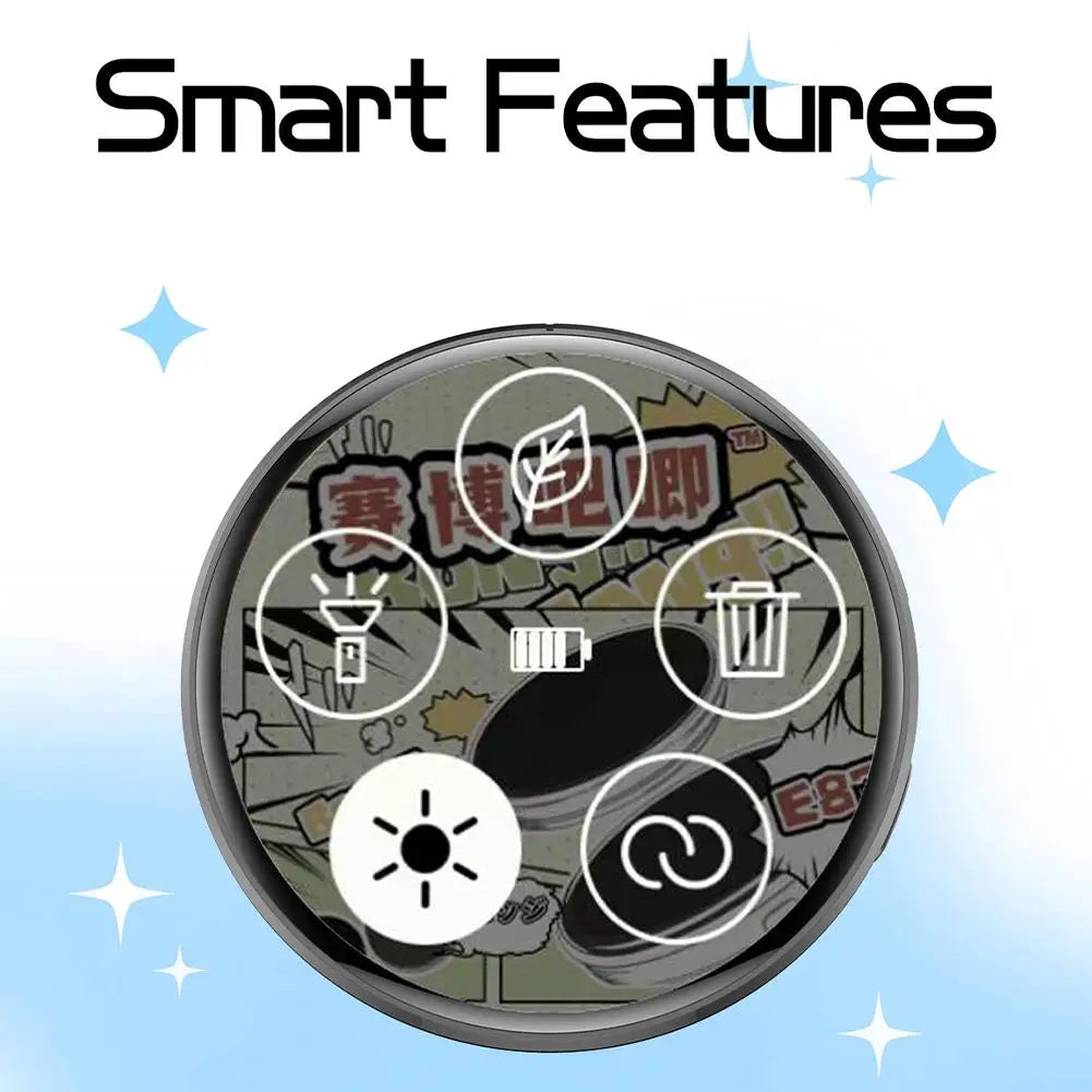 Smart Cyber Badge - 1.7" HD Touch Screen E-Badge for Anime & Custom Displays