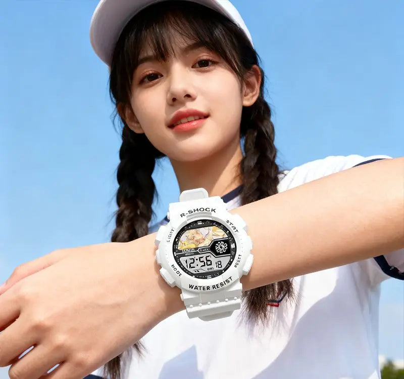 The Simpsons Anime Waterproof Watch – Sports Chronograph Electronic Watch for Boys & Girls