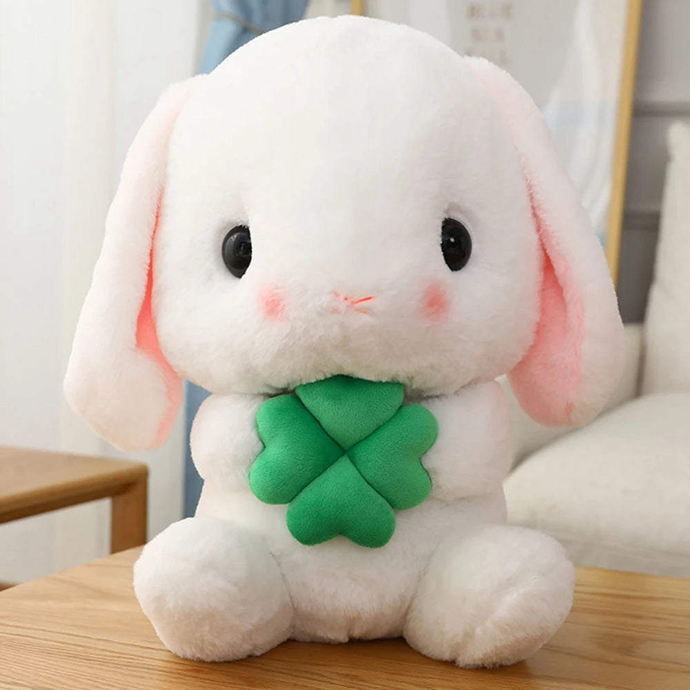 22CM Kawaii Long Ear Bunny Plush Toy Cute Soft Princess Wind Bunny Doll For Friends Birthday Christmas Gift