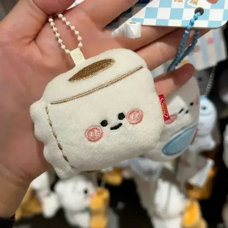 Fun Plush Keychain Toilet Series Stuffed Keychains Creative Design Small Plush Doll Bag Pendant Keyrings for Friends Gifts Keys