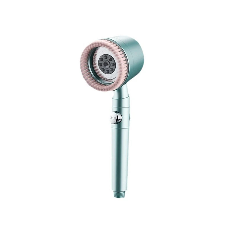 High Pressure Filter Shower Head - 3-Mode Adjustable Spray with Massage Brush & Rain Faucet
