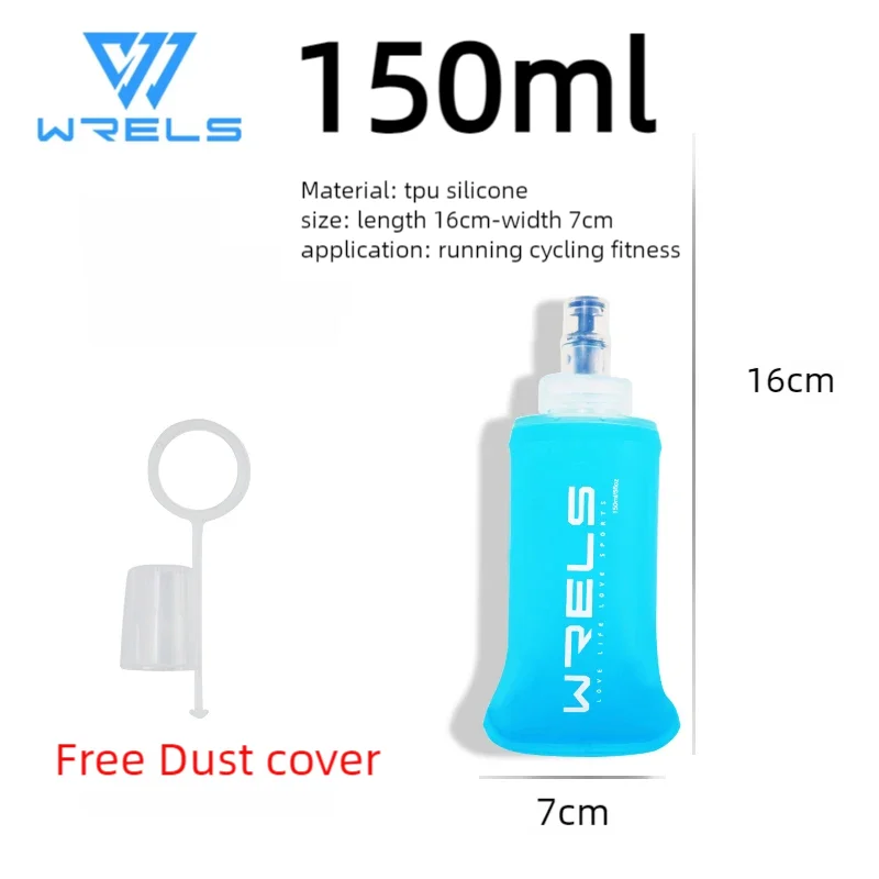 150ml Collapsible Sports Water Bottle - BPA Free Soft Flask for Running & Cycling