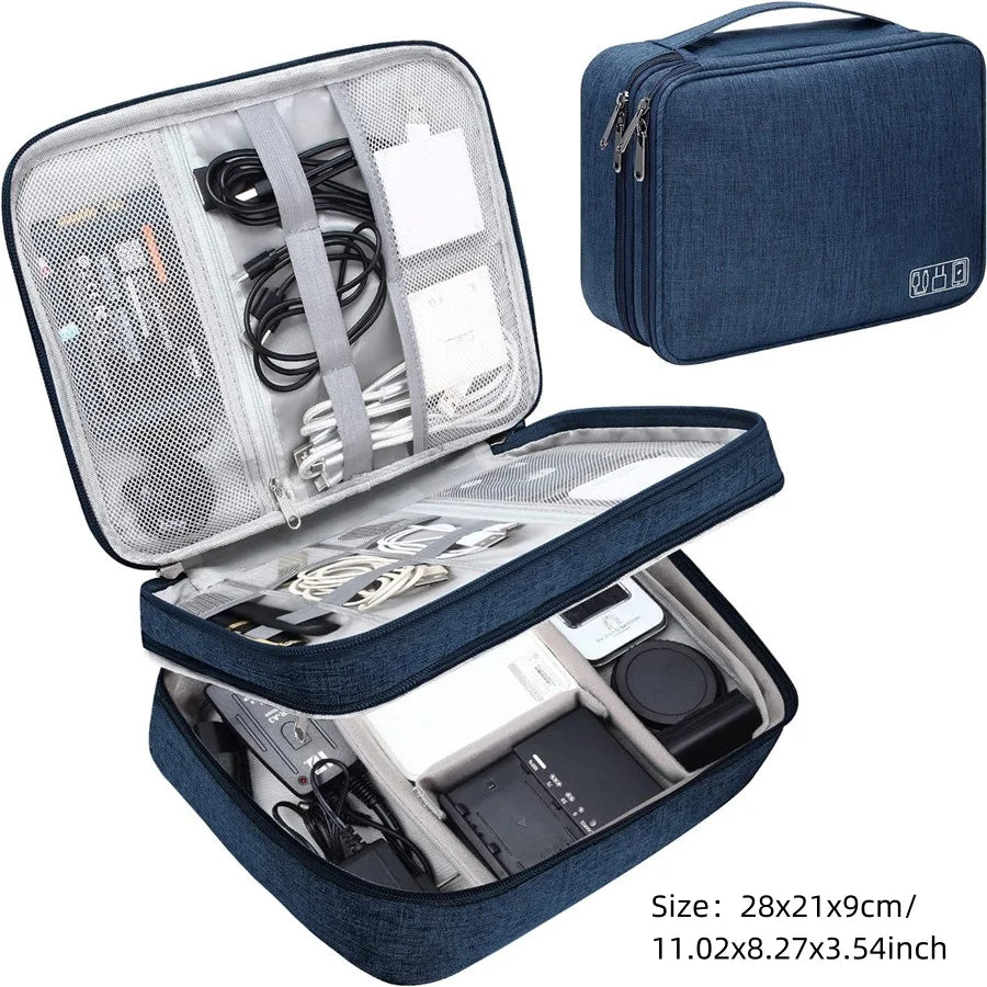 Waterproof Cable Storage Bag – Digital Electronics Organizer