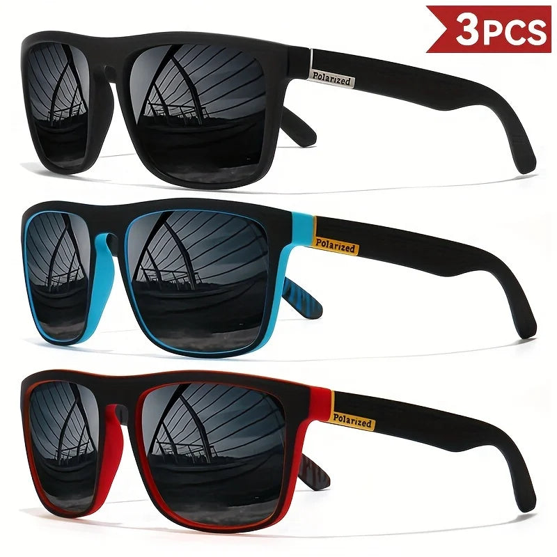 Vintage Square Polarized Sunglasses - UV400 Designer Eyewear for Men & Women