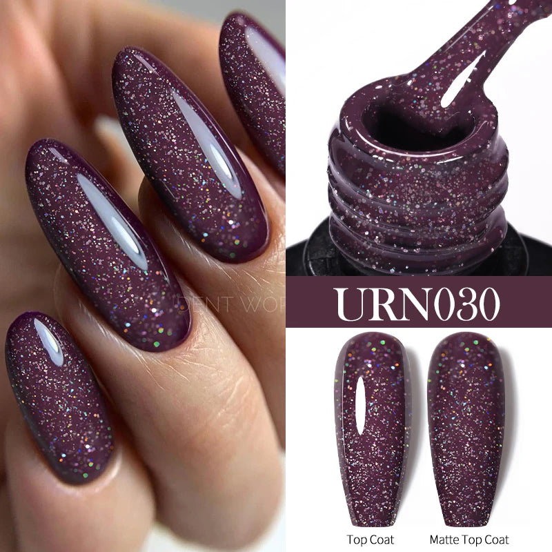 Dark Red Gel Nail Polish – Soak-Off LED/UV Gel Varnish for Salon & Home Use