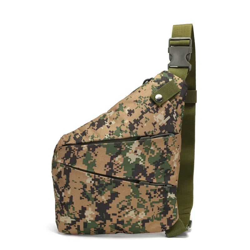 Camouflage Tactical Chest Bag – Waterproof Crossbody for Men