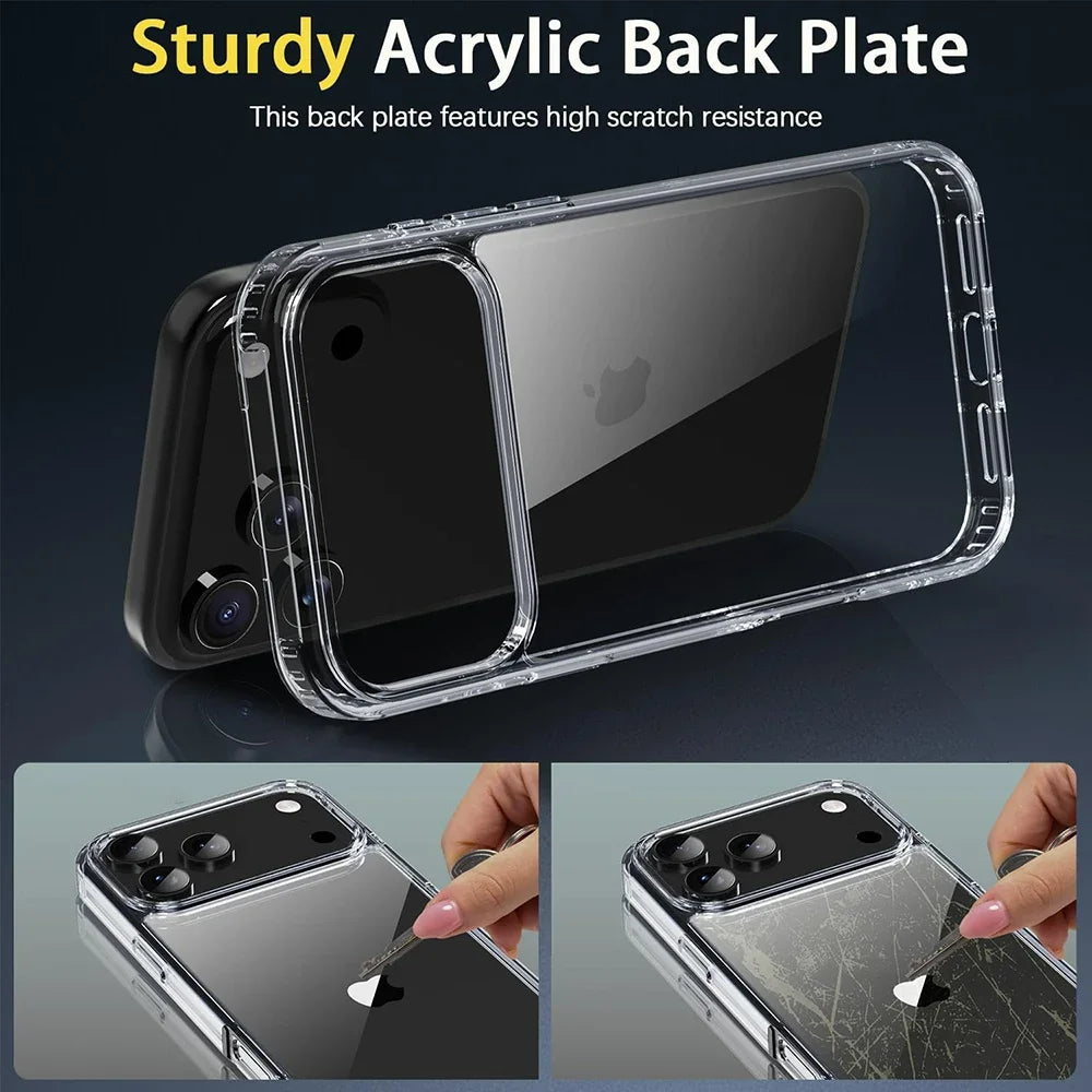 🔥 SALE! Clear Shockproof Case for iPhone 17 Pro Max - Crystal Hybrid Cover