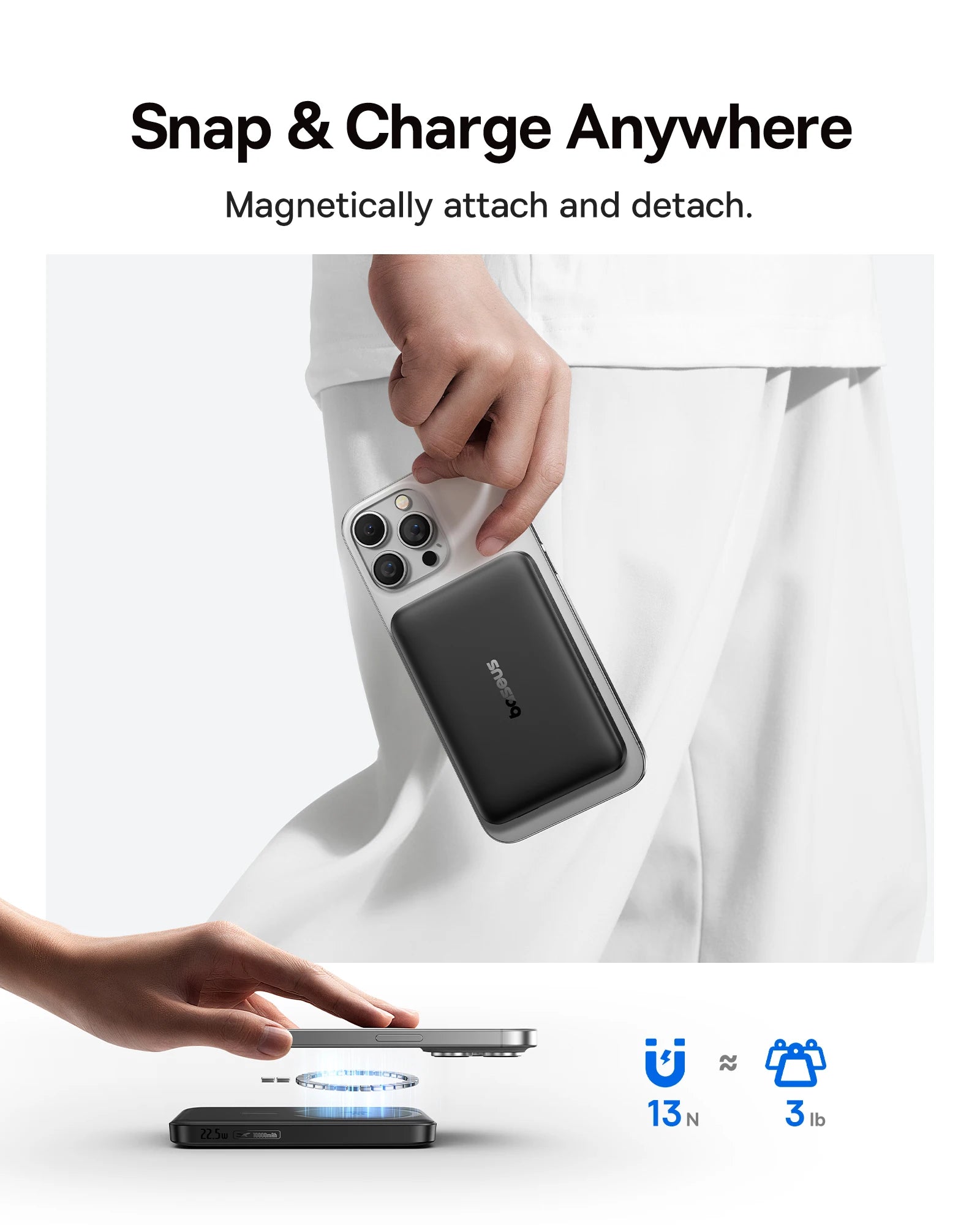 Baseus Qi2 10000mAh Magnetic Wireless Power Bank