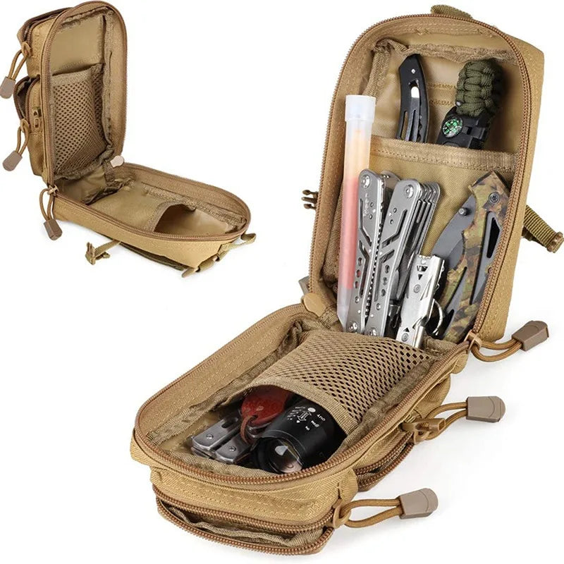 Tactical MOLLE Waist Bag - EDC Pouch for Camping & Hiking