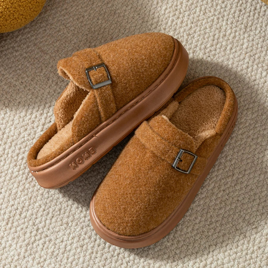 Women's Winter Slippers - Warm Non-Slip Indoor Outdoor Couple House Shoes