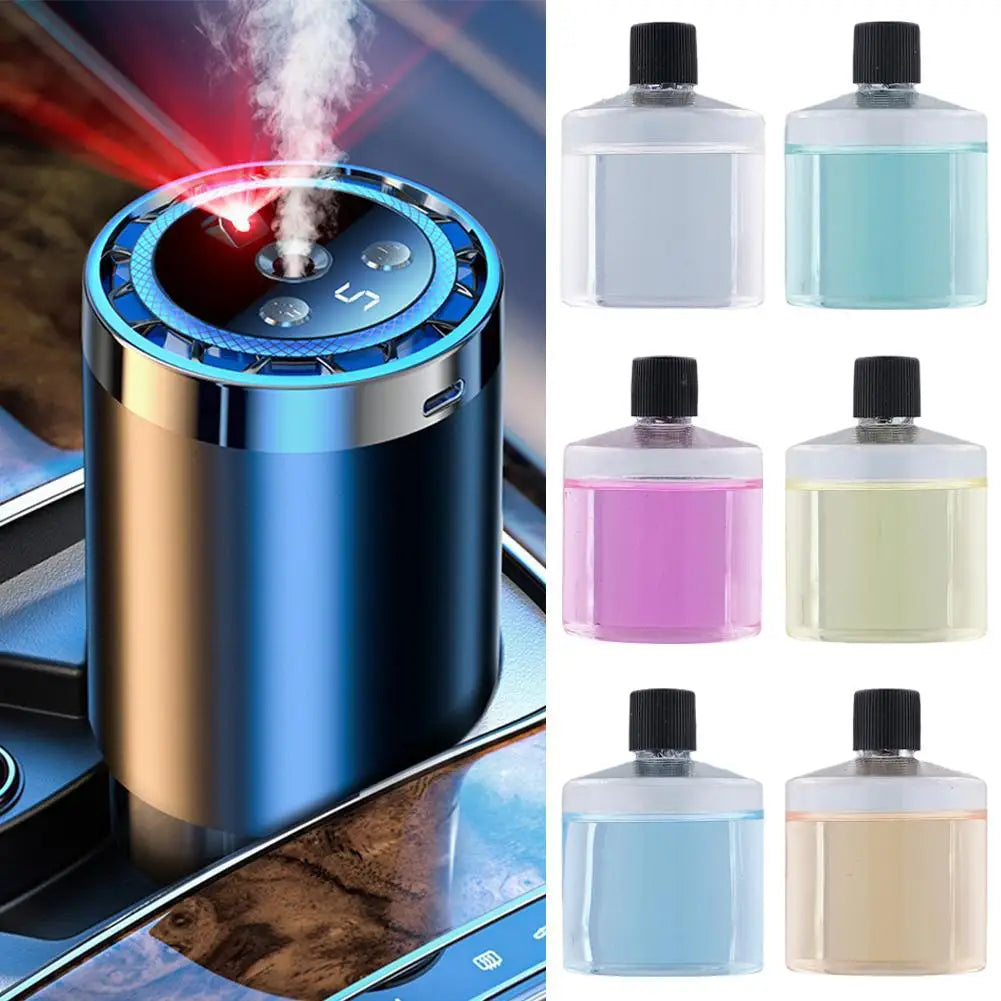 Smart Starry Sky Car Air Freshener - Ceiling Mount Ambient Light with Adjustable Liquid Scent (30-50ml)