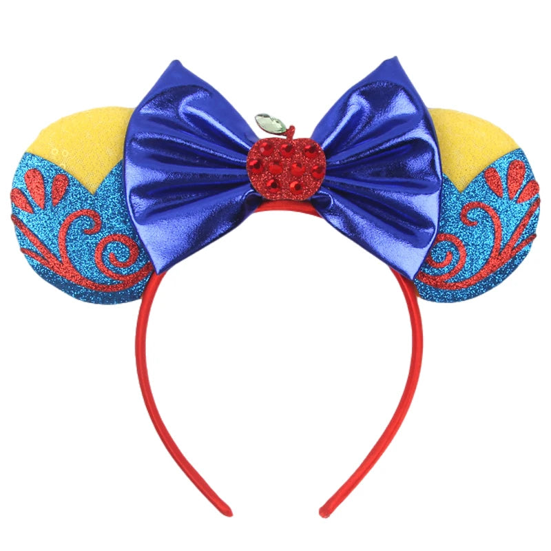 Disney Colorful Sequins Bow Headband – Rainbow Hair Accessory for Girls & Disney Fans