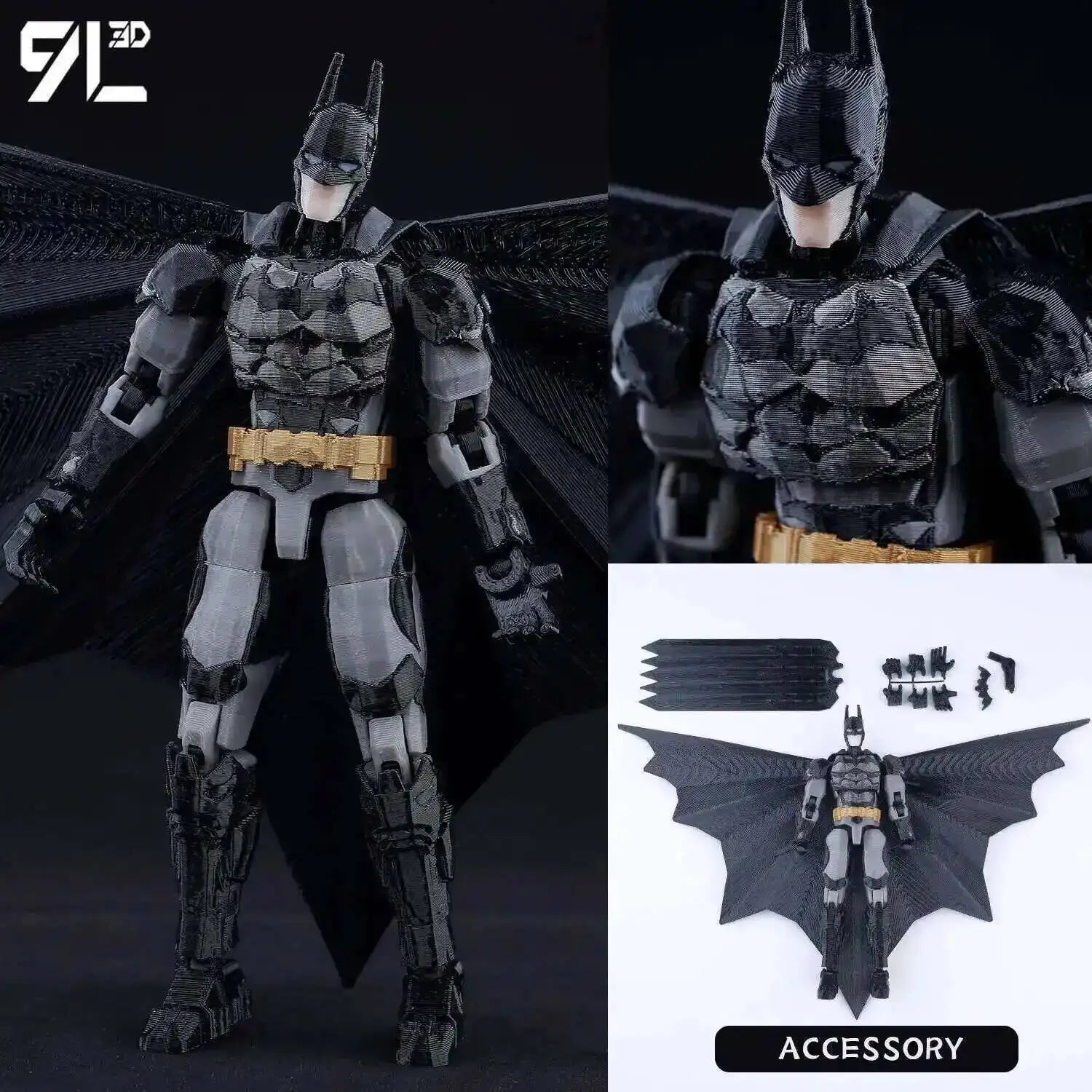 Batman Superman Action Figure – Poseable Hero Toy