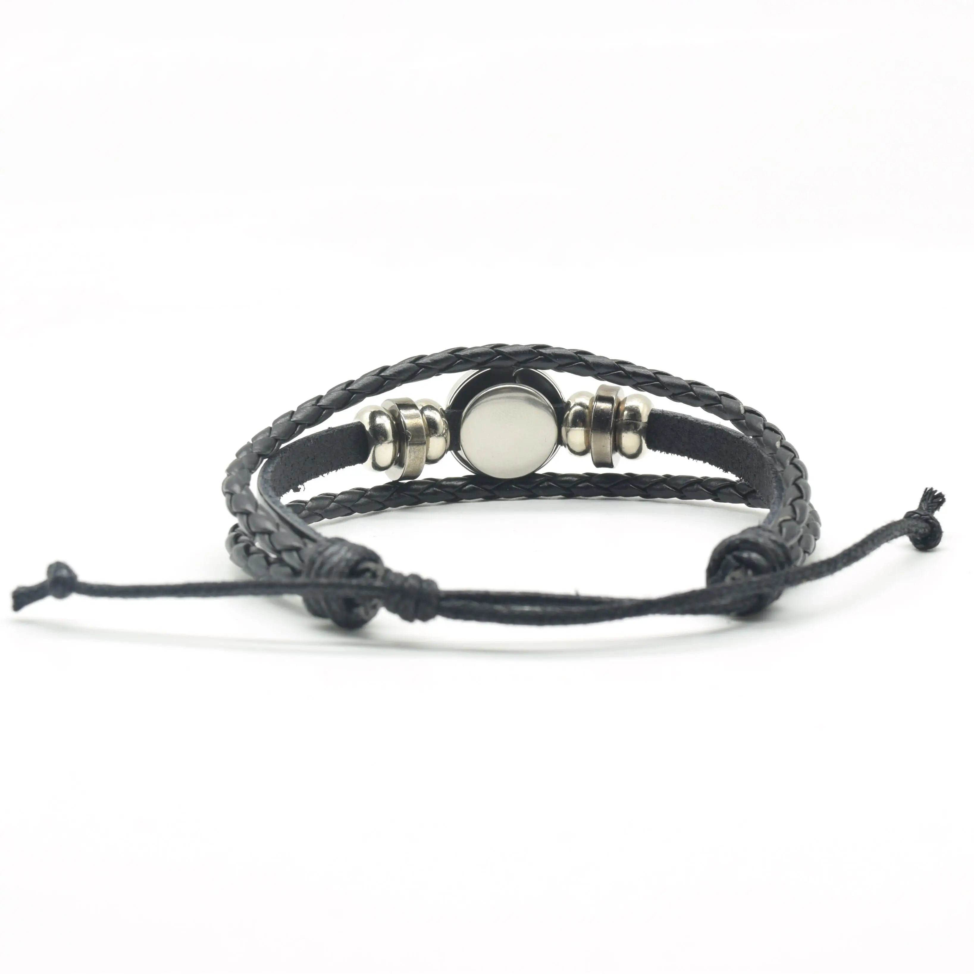 Zodiac Constellation Charm Bracelet - Multilayer Leather Bracelet for Men & Women