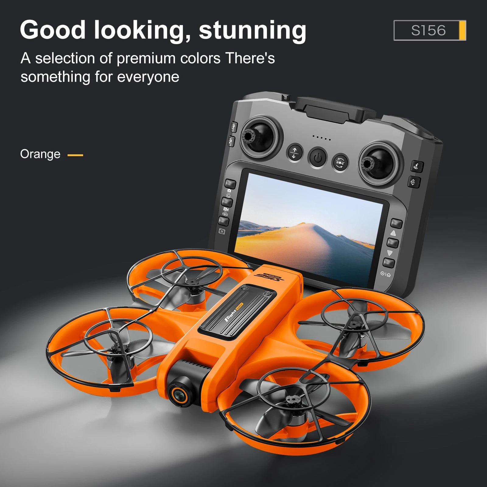 S156 Drone with 4K Camera & Optical Flow - 180° Adjustable Lens, Brushless Motors (180g)