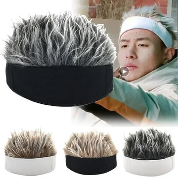 Cosplay Wig Cap - Adjustable Hip-Hop Cartoon Hair Hat for Role-Playing & Performance