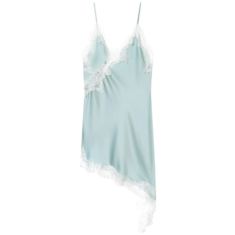 HXAO Lace Asymmetric Mini Dress – Summer 2025 Evening
