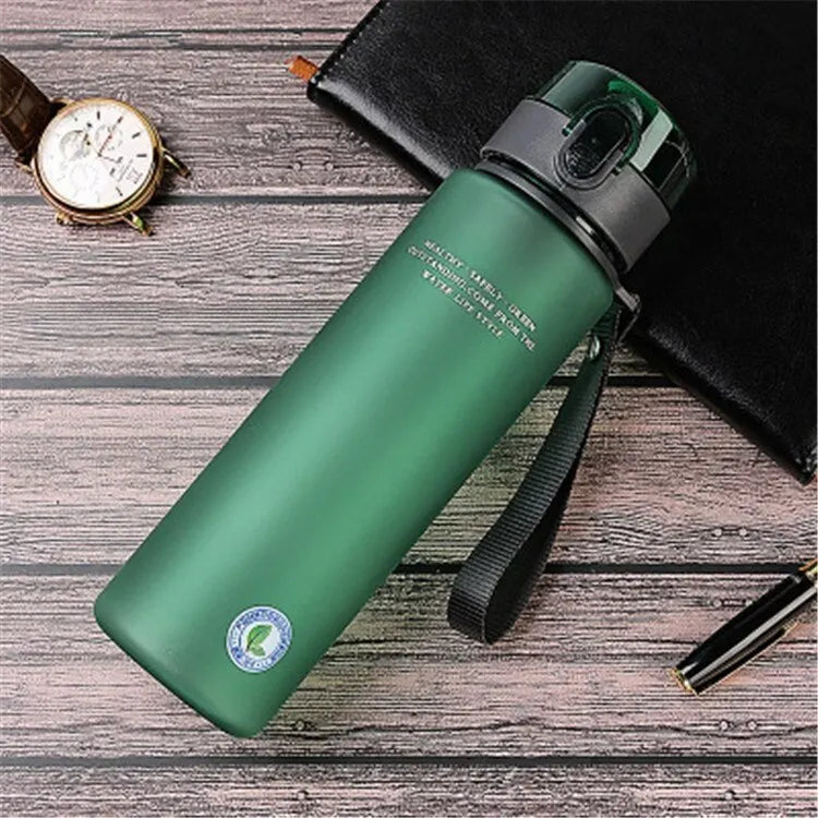 Leak-Proof Sports Water Bottle - BPA-Free 400ml/560ml Portable Bottle for Hiking & Travel