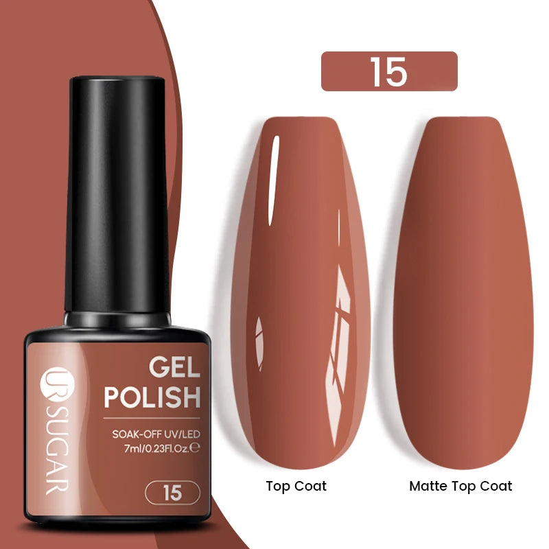 Glitter Gel Nail Polish – Semi-Permanent UV LED Gel with Sparkling Shimmer Finish