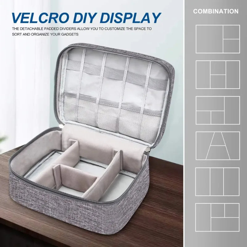 Waterproof Cable Storage Bag – Digital Electronics Organizer