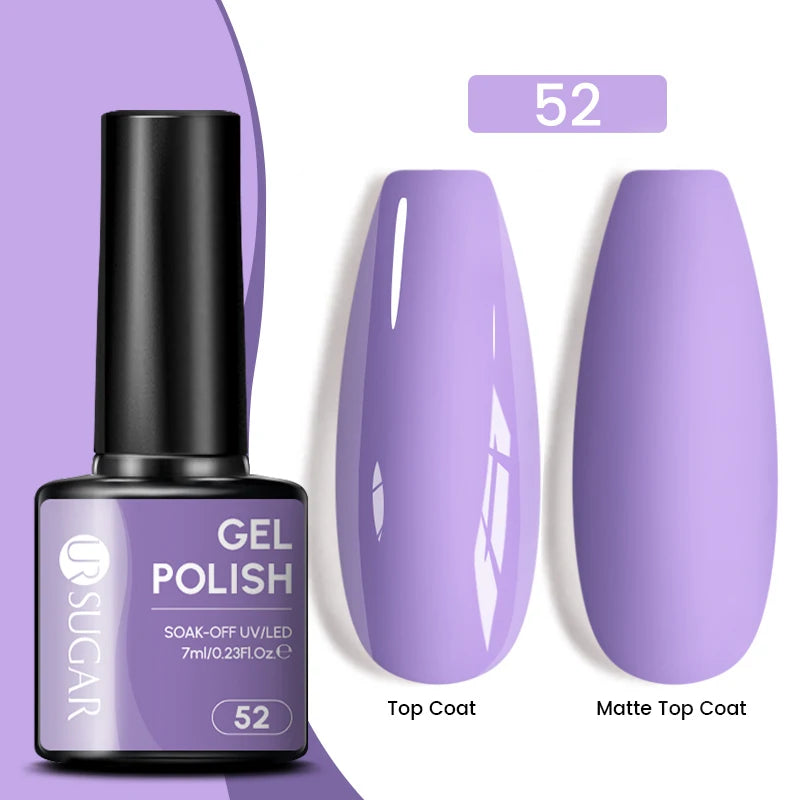 Glitter Gel Nail Polish – Semi-Permanent UV LED Gel with Sparkling Shimmer Finish
