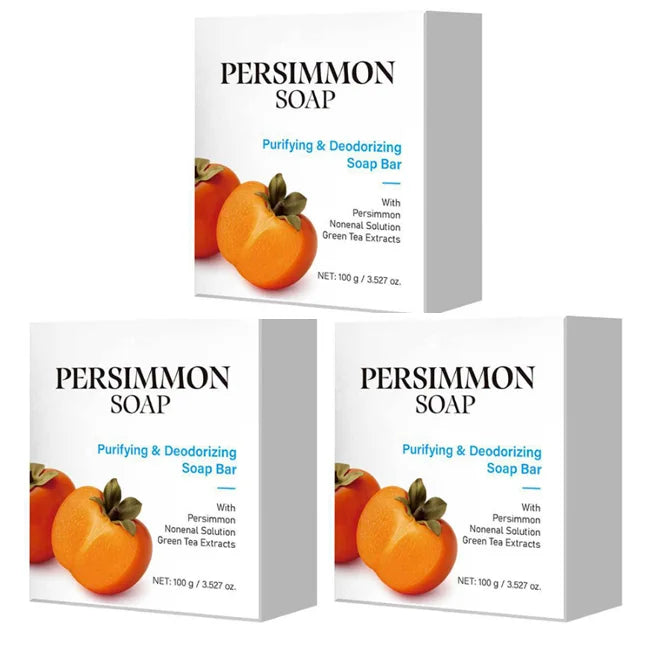 Japanese Persimmon Natural Soap Bar with Green Tea