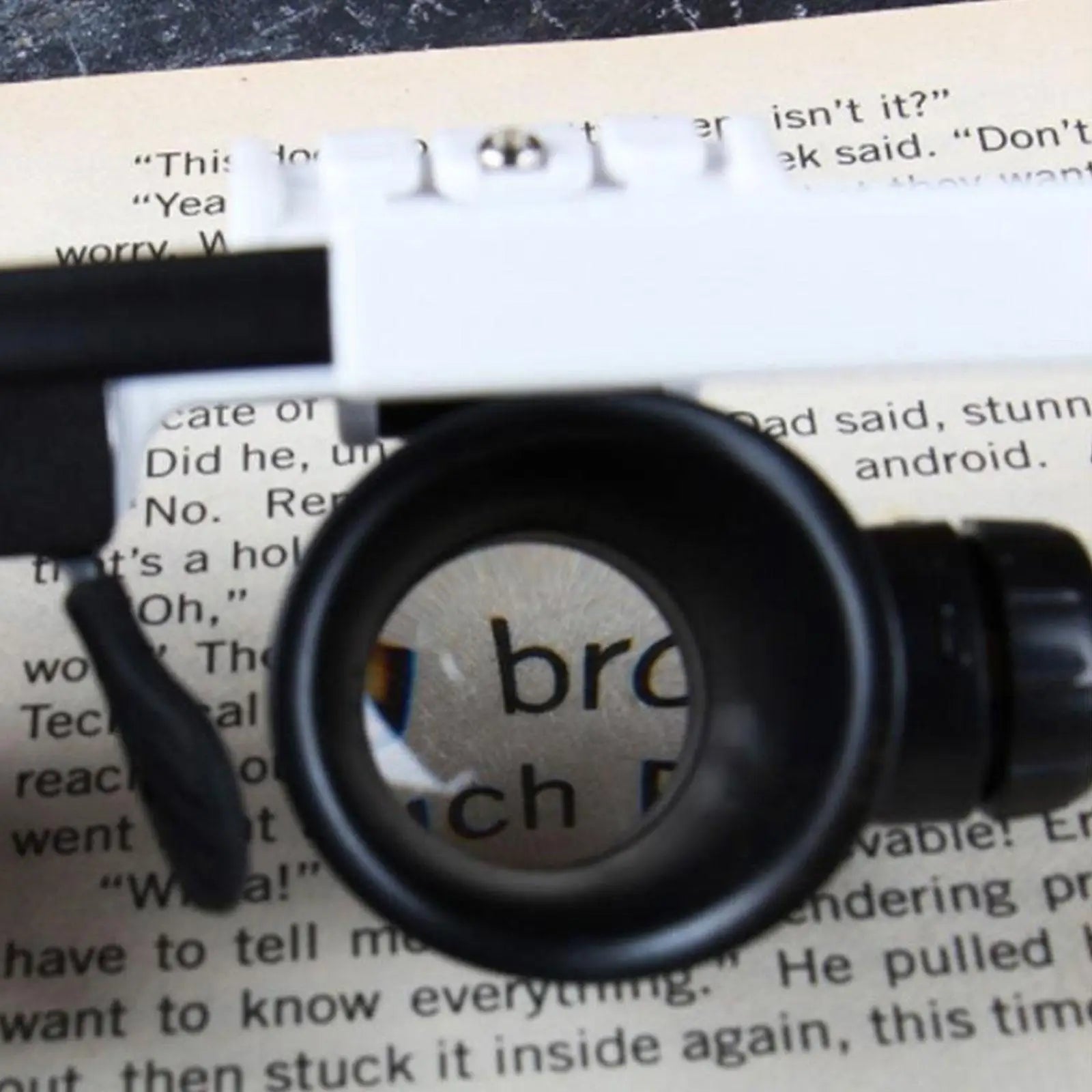 LED Magnifying Headband - 8X 15X 23X Adjustable Head-Mounted Magnifier for Jewelry Repair & Watch Making