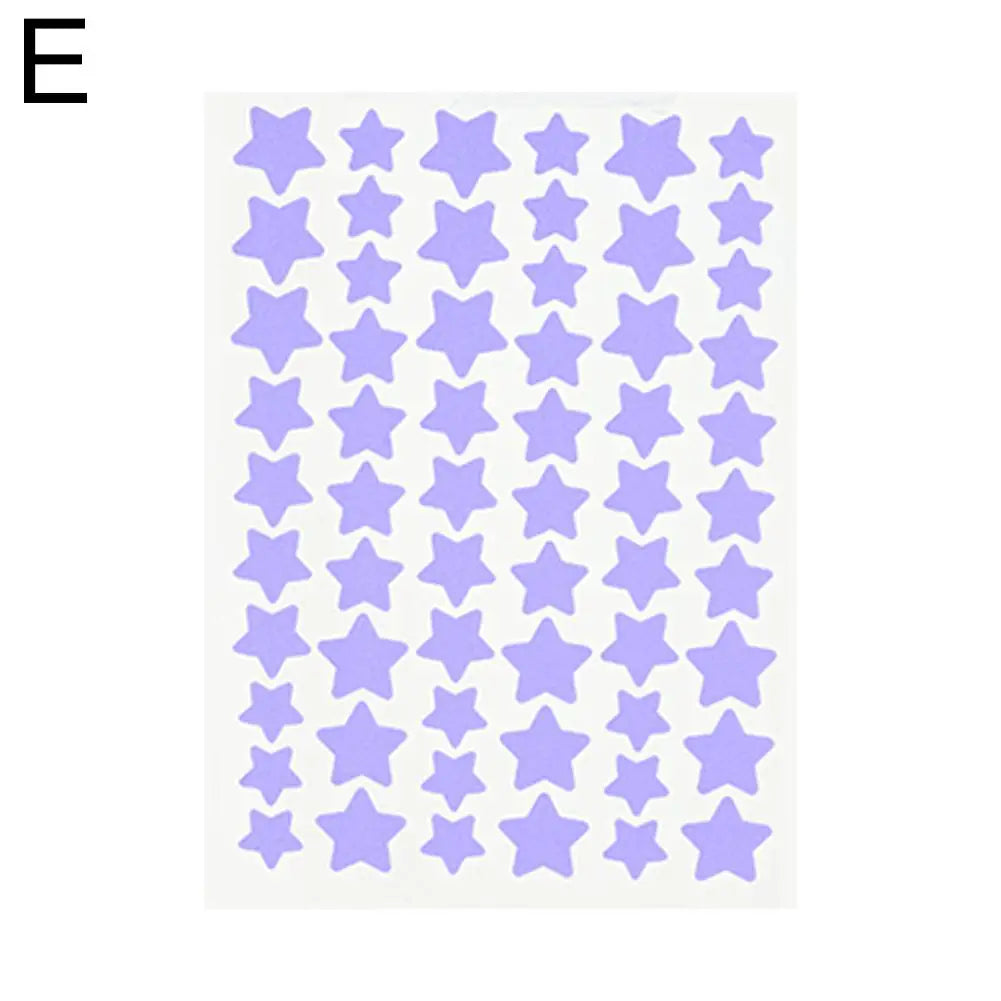 Colorful Star-Shaped Acne Patches - 60 Pack | Cute Pimple Stickers
