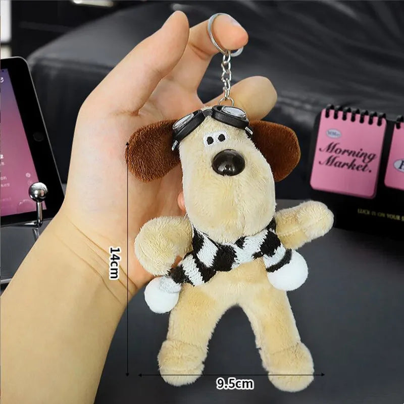Cartoon Plush Key Pendant Cute Dog Plush Pendant Plush Toy Keychain Girl Gift Schoolbag Doll Grab Machine Doll Key Pendant