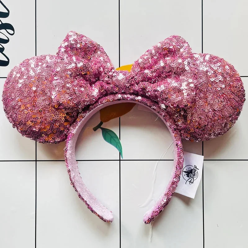 Disney Mickey Ears Headband – Minnie Sequin Party Hairband for Women & Girls