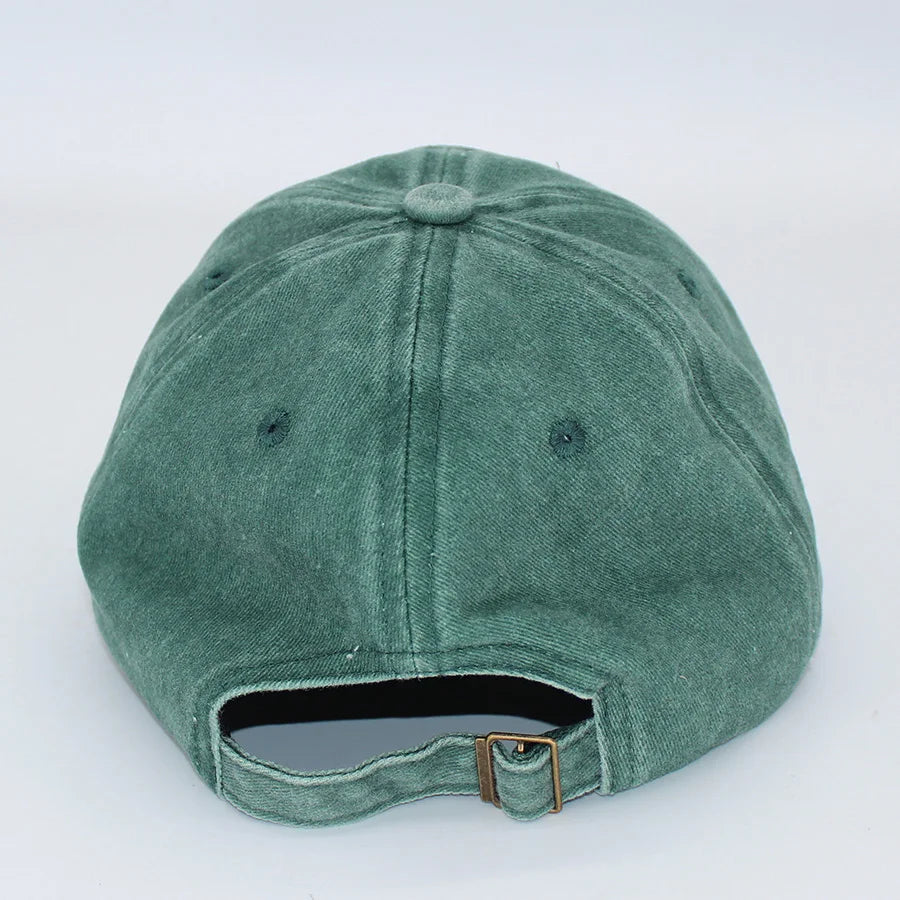 NY Embroidered Vintage Baseball Cap - Water Washed Sunscreen Hat for Sports & Fishing