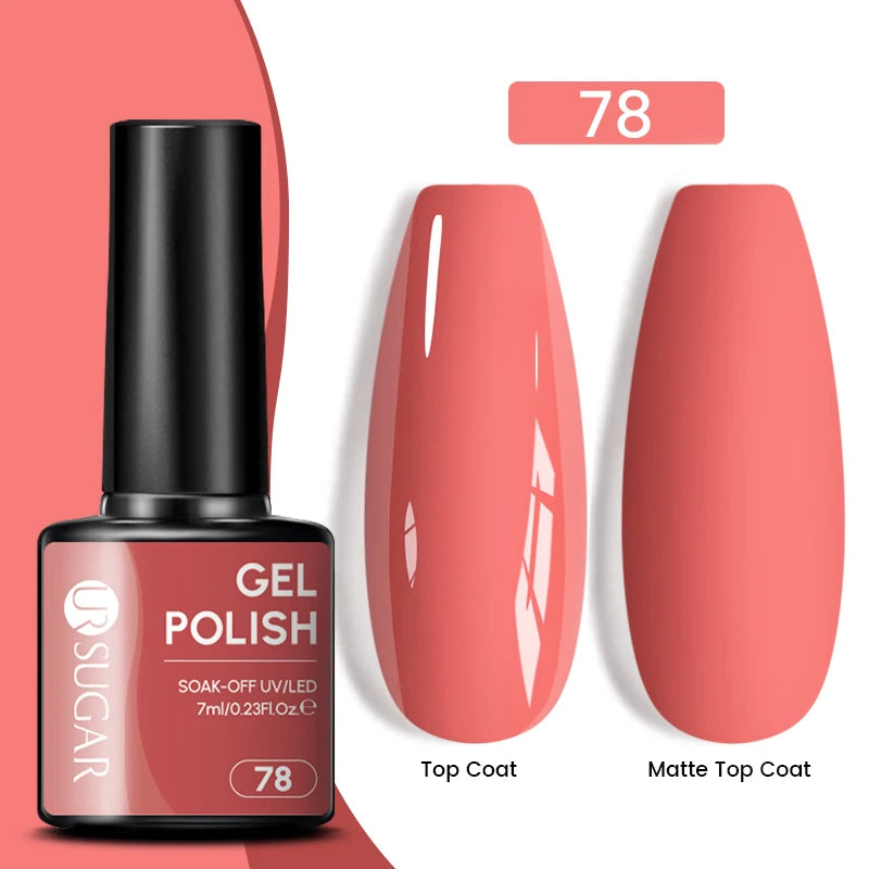 Glitter Gel Nail Polish – Semi-Permanent UV LED Gel with Sparkling Shimmer Finish