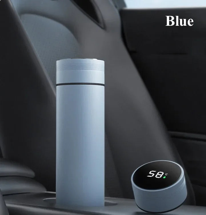 500ml Stainless Steel Thermos with Temperature Display - Insulated Bottle