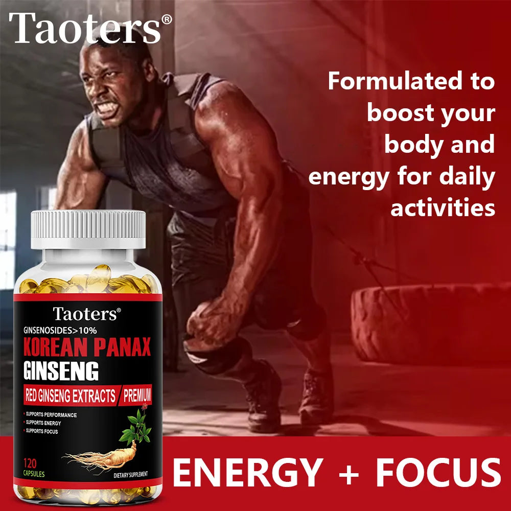 Korean Red Ginseng Supplement - Energy, Vitality & Mental Performance Boost