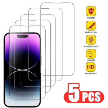Tempered Glass Screen Protector for iPhone 15 Pro Max, 14, 13, 12, 11 - 3 Pack