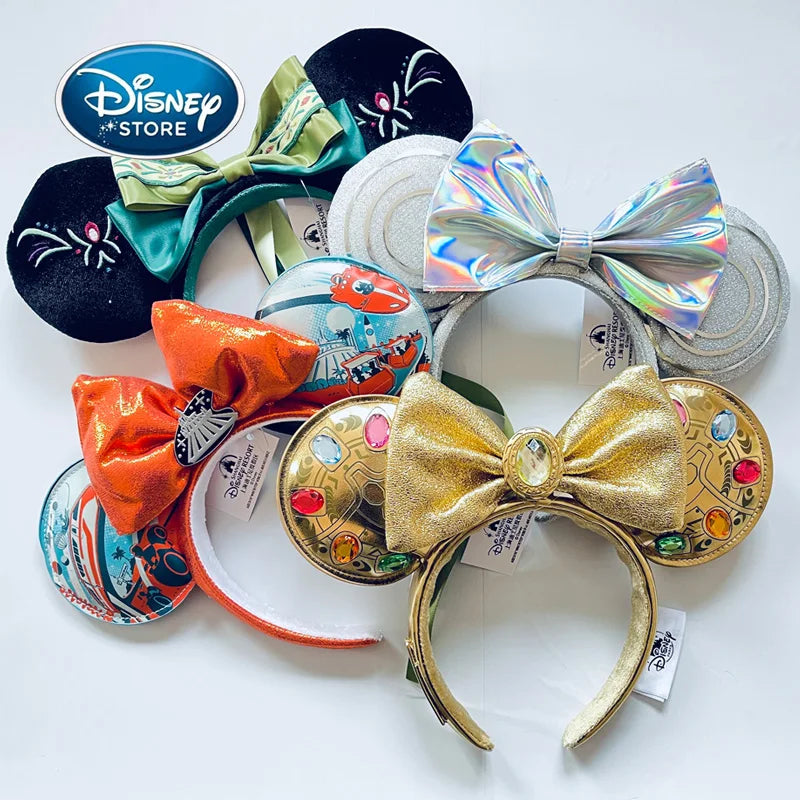 Disney Mickey Ears Headband – Minnie Sequin Party Hairband for Women & Girls